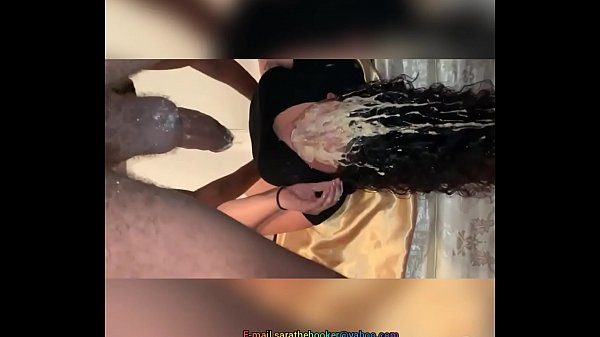 White Slut deepthroating