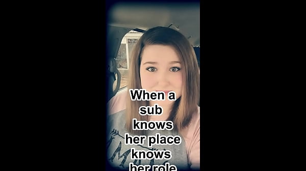 Sub Spanks Herself