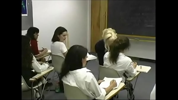 Five Girls Get Paddled in Front of the Class