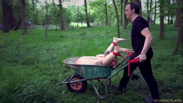 b. drilling for chained blonde slave punished and fucked in bdsm