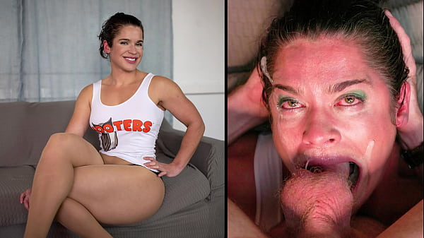 Hooters Waitress Facefuck – 4K