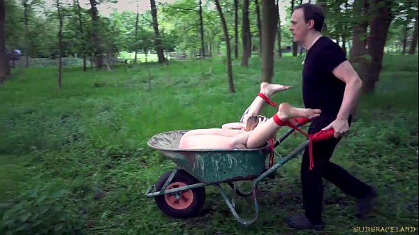 Disciplined teen slave tied and vibed is brutally fucked in bdsm